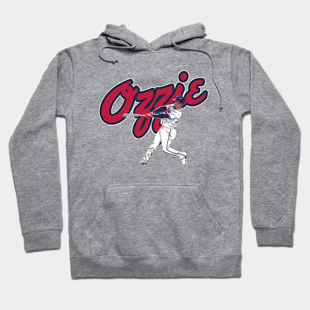 Ozzie Albies Slugger Swing Hoodie by KraemerShop